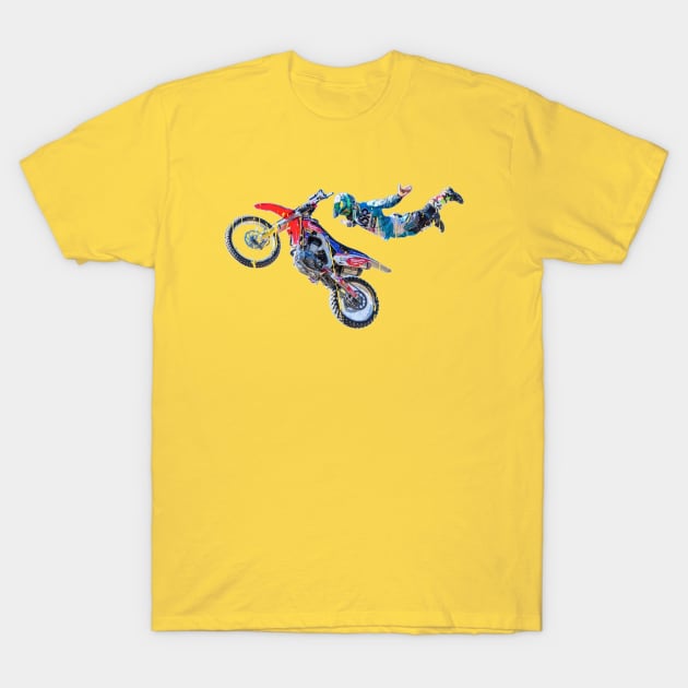 MOTO CROSS FREESTYLE KTM DIRT BIKE T-Shirt by Cult Classics